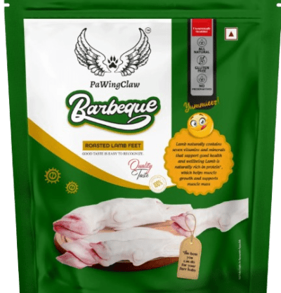 Grilled barbeque-flavored treat for dogs with smoky taste